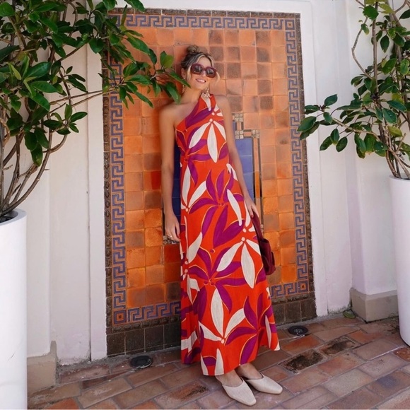 MISTER ZIMI • Minka One Shoulder Floral Print Dress In Palma - Picture 5 of 7